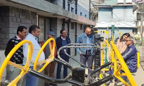 DC कार्यालय परिसर में ओपन एयर जिम, बैडमिंटन कोर्ट स्थापित DC कार्यालय परिसर में ओपन एयर जिम, बैडमिंटन कोर्ट स्थापित