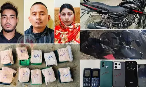 Assam : गोलाघाट पुलिस ने बड़े नशा विरोधी अभियान में 105.73 ग्राम हेरोइन जब्त