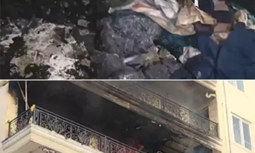 Alwar: शालीमार फ्लैट्स में दो सप्ताह में दूसरी बार लगी आग Alwar: शालीमार फ्लैट्स में दो सप्ताह में दूसरी बार लगी आग