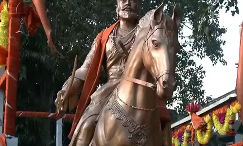 भारत-जापान शिवस्वराज रथ यात्रा के Ahmedabad पहुंचने पर स्वागत समारोह आयोजित किया गया