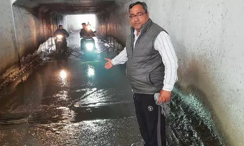 Haryana : कैथल रेलवे अंडरपास की हालत खराब Haryana : कैथल रेलवे अंडरपास की हालत खराब