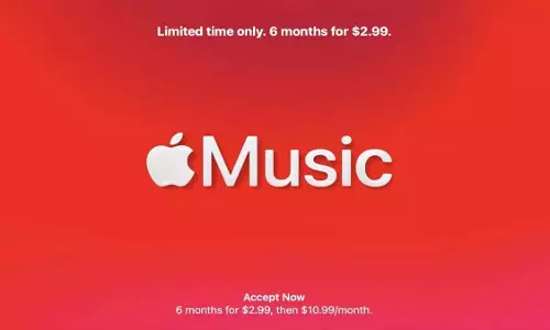 नए सब्सक्राइबर्स के लिए Apple Music अब छह महीने के लिए 2.99 डॉलर नए सब्सक्राइबर्स के लिए Apple Music अब छह महीने के लिए 2.99 डॉलर