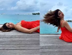 Shilpa Shetty की वीडियो वायरल, नारंगी रंग ड्रेस में बेहद खूबसूरत लग रही अभिनेत्री