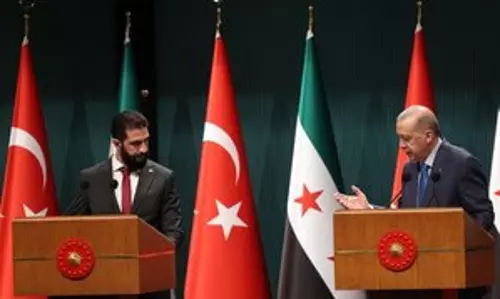 Turkey और सीरिया के राष्ट्रपतियों ने सुरक्षा, आर्थिक सहयोग पर चर्चा की Turkey और सीरिया के राष्ट्रपतियों ने सुरक्षा, आर्थिक सहयोग पर चर्चा की