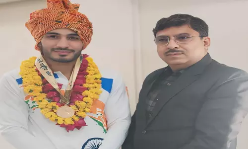 Jaipur: शुभम गोरा ने 38वें नेशनल गेम्‍स में (वुशु) में जीता गोल्‍ड मैडल