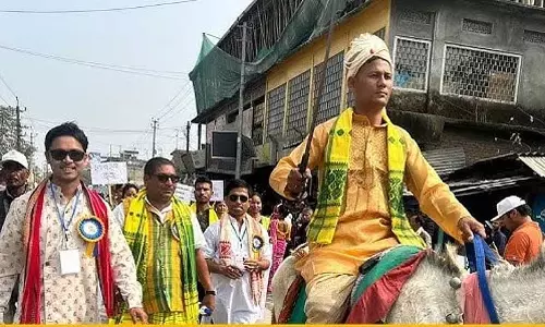 Assam : तांगला कॉलेज के स्वर्ण जयंती समारोह के उपलक्ष्य में सांस्कृतिक रैली निकाली