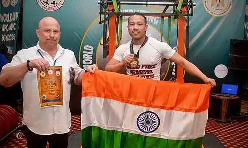 Arunachal के रिगे काये ने काहिरा में विश्व पावरलिफ्टिंग चैंपियनशिप में स्वर्ण पदक जीता Arunachal के रिगे काये ने काहिरा में विश्व पावरलिफ्टिंग चैंपियनशिप में स्वर्ण पदक जीता