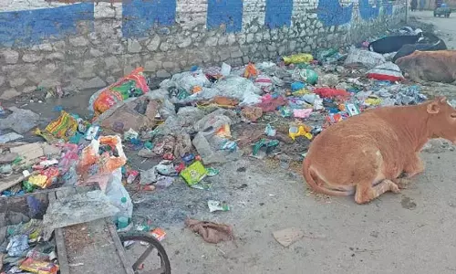 GHSS हंदवाड़ा के पास कूड़ा डंप होने से छात्रों-स्थानीय लोगों की आवाजाही बाधित