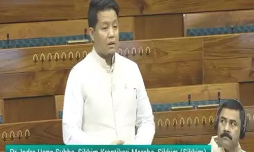 Sikkim : इंद्रा हंग ने संसद में सिक्किम की लंबित मांगें उठाईं