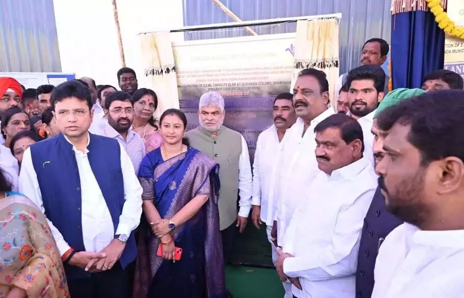 Telangana: 3 जलाशयों-3 प्रेशर फिल्टरों का उद्घाटन किया Telangana: 3 जलाशयों-3 प्रेशर फिल्टरों का उद्घाटन किया