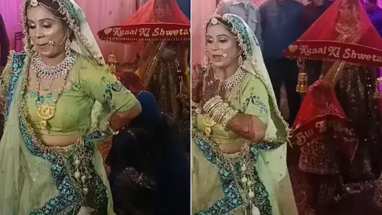 दुल्हन की एंट्री पर भाभी ने किया ऐसा डांस, जमकर वारयल हुआ VIDEO दुल्हन की एंट्री पर भाभी ने किया ऐसा डांस, जमकर वारयल हुआ VIDEO