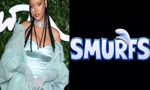 Singer Rihanna ने स्मर्फ्स फिल्म में मुख्य किरदार स्मर्फेट को अपनी आवाज दी Singer Rihanna ने स्मर्फ्स फिल्म में मुख्य किरदार स्मर्फेट को अपनी आवाज दी