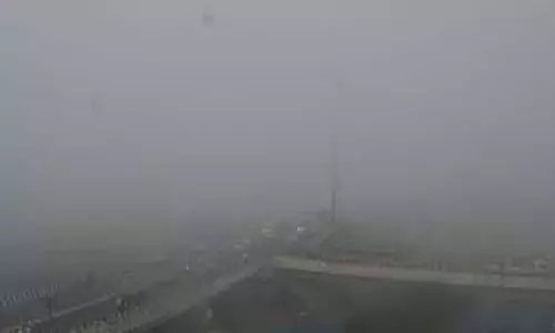 चेन्नई में सुबह के समय घना कोहरा, पैदल चलने वालों को परेशानी