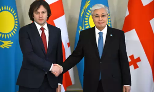 Kazakhstan, जॉर्जिया मध्य कॉरिडोर के बुनियादी ढांचे के उन्नयन पर काम करेंगे Kazakhstan, जॉर्जिया मध्य कॉरिडोर के बुनियादी ढांचे के उन्नयन पर काम करेंगे