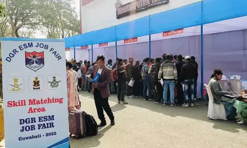 Guwahati : नारंगी में नौकरी मेले में 1000 से अधिक पूर्व सैनिक शामिल हुए