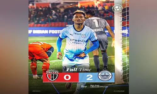 ISL: शिलांग में मुंबई सिटी FC ने नॉर्थईस्ट यूनाइटेड FC को 8 मैचों के बाद पहली हार दी