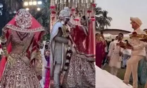 Siddharth Chopra-Neelam Upadhyay Wedding:  घूंघट ओढ़कर स्टेज में पहुंची सिद्धार्थ चोपड़ा की दुल्हन