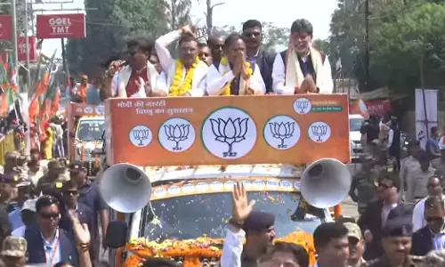 जगदलपुर में सीएम साय ने किया रोड शो