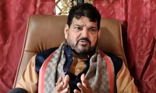 दिल्ली में भाजपा की पूर्ण बहुमत की सरकार बन रही, केजरीवाल सबसे बड़े झूठे : बृजभूषण सिंह
