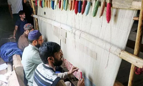कश्मीर के हाथ से बुने कालीन के लिए नया GI लोगो