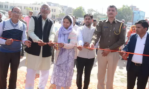 Churu: जिला स्तरीय अमृता हाट मेले का हुआ शुभारंभ