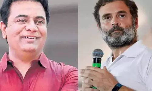 KTR ने दिल्ली चुनाव में भाजपा की जीत के लिए राहुल गांधी को बधाई दी KTR ने दिल्ली चुनाव में भाजपा की जीत के लिए राहुल गांधी को बधाई दी