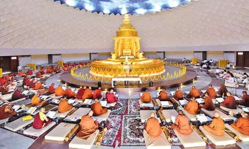 Andhra: बुद्धवनम में त्रिपिटक वाचन सभा Andhra: बुद्धवनम में त्रिपिटक वाचन सभा