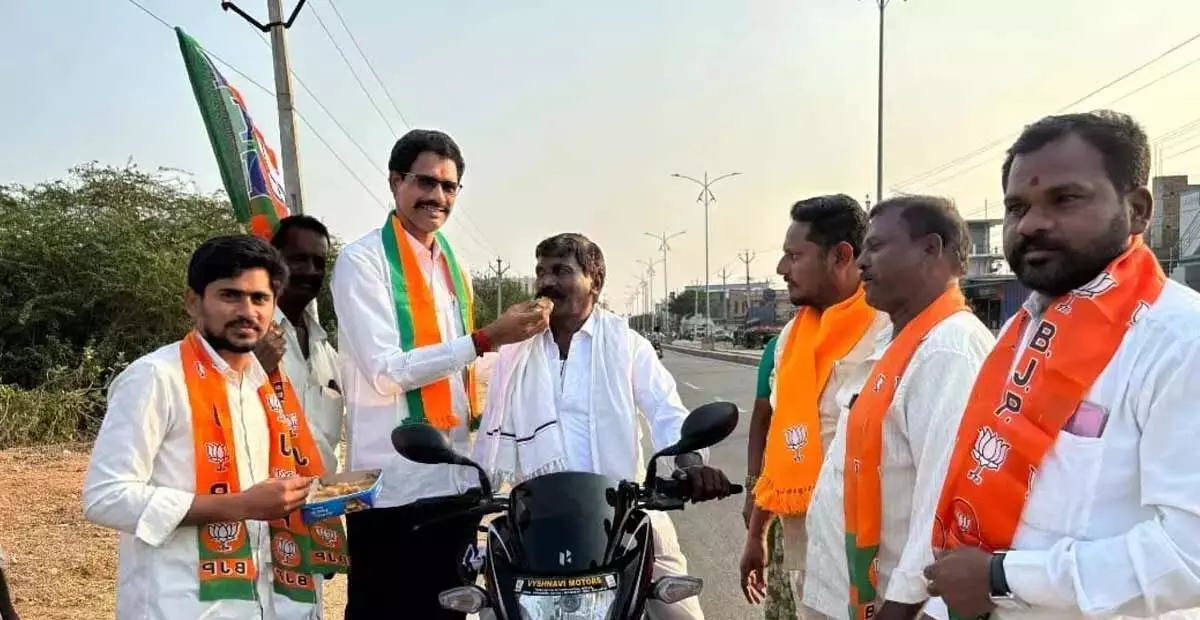 Telangana: भाजपा ने ऐतिहासिक दिल्ली विजय का जश्न धूमधाम से मनाया Telangana: भाजपा ने ऐतिहासिक दिल्ली विजय का जश्न धूमधाम से मनाया