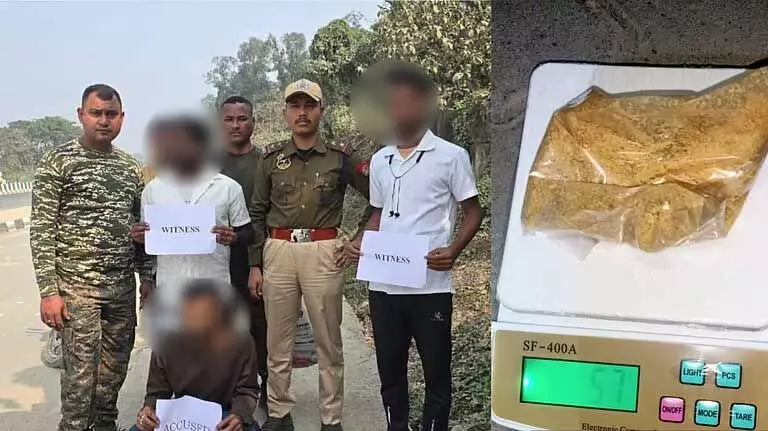 Assam : मोरीगांव पुलिस ने दो सफल छापों में 65.2 ग्राम हेरोइन जब्त की