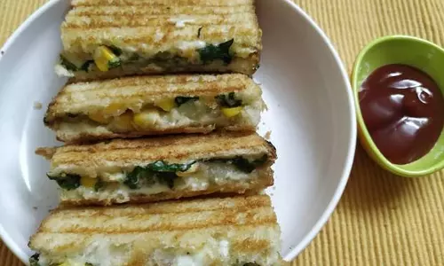 पालक सैंडविच :इस हेल्दी डिश से करें अपने दिन की शुरुआत