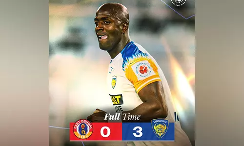 ISL: चेन्नईयिन एफसी ने ईस्ट बंगाल एफसी पर 3-0 की जीत के साथ 7 मैचों से चली आ रही जीत का सिलसिला तोड़ा