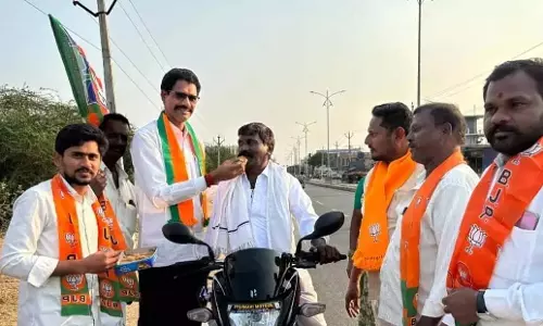 Telangana: भाजपा ने ऐतिहासिक दिल्ली विजय का जश्न धूमधाम से मनाया Telangana: भाजपा ने ऐतिहासिक दिल्ली विजय का जश्न धूमधाम से मनाया