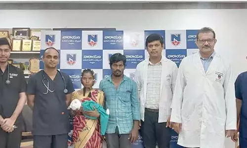 Andhra: नारायणा अस्पताल ने नवजात शिशु की सफल आपातकालीन सर्जरी की