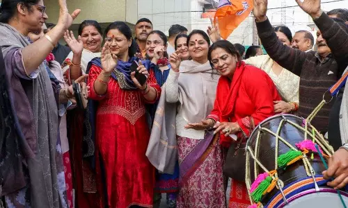 जम्मू BJP ने दिल्ली चुनाव में पार्टी की जीत का जश्न मनाया