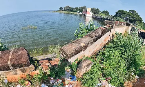Andhra : 6 किलोमीटर लंबे जलाशय का तटबंध क्षतिग्रस्त हो रहा
