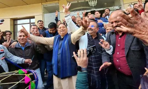 दिल्ली विधानसभा चुनाव में BJP ने जीत का जश्न मनाया