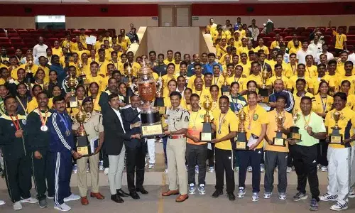 Hyderabad पुलिस ने पुलिस स्पोर्ट्स मीट में 67 स्वर्ण, 32 रजत, 23 कांस्य पदक जीते