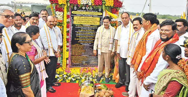 Andhra: टिडको परिसर में राम मंदिर का निर्माण शुरू