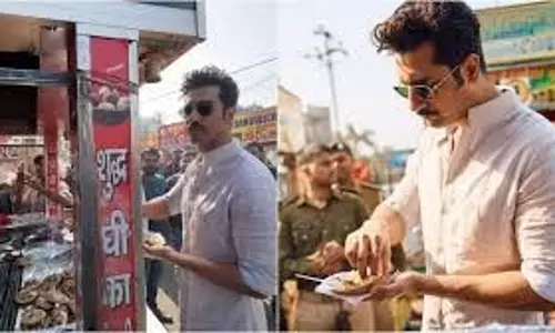 Vicky Kaushal: फिल्म प्रमोशन के दौरान खुद को रोक नहीं पाए विक्की, चखा लिट्टी-चोखा का स्वाद