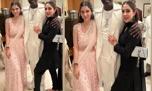 Sara Ali Khan ने शादी में एकॉन के साथ पोज दिया
