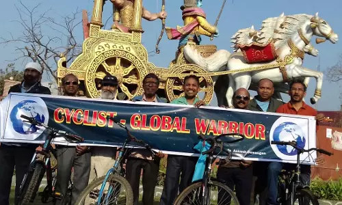 साइकिलिस्ट ग्लोबल वारियर आंदोलन की शुरुआत