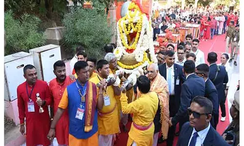 CM Patel की मौजूदगी में अंबाजी में 51 शक्ति पीठ परिक्रमा महोत्सव शुरू हुआ