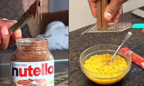 चॉकलेट लवर्स के लिए अनोखा कॉम्बिनेशन, देखें वायरल VIDEO चॉकलेट लवर्स के लिए अनोखा कॉम्बिनेशन, देखें वायरल VIDEO