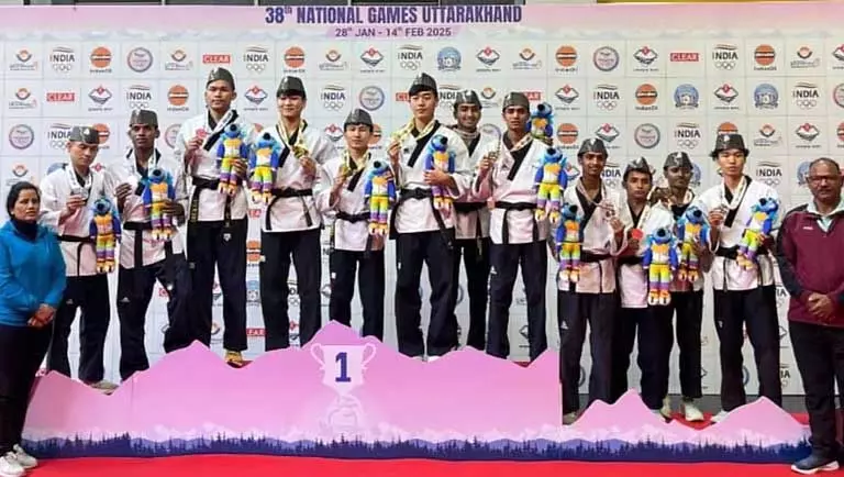 Mizoram ने 38वें राष्ट्रीय खेलों में ताइक्वांडो पूमसे में स्वर्ण पदक जीता Mizoram ने 38वें राष्ट्रीय खेलों में ताइक्वांडो पूमसे में स्वर्ण पदक जीता