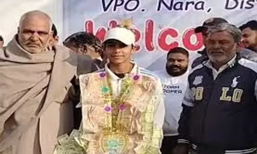 Panipat:बेटी का कमाल, इस क्रिकेट टूर्नामेंट में जीता गोल्ड, रोजाना 6 घंटे करती है प्रैक्टिस Panipat:बेटी का कमाल, इस क्रिकेट टूर्नामेंट में जीता गोल्ड, रोजाना 6 घंटे करती है प्रैक्टिस