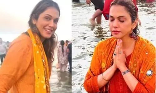 Isha Kopikar ने महाकुंभ के दिव्य जल में डुबकी लगाई, आस्था और आशीर्वाद को एक साथ अपनाया