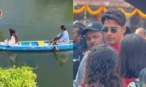 Janhvi Kapoor और सिद्धार्थ मल्होत्रा ​​ने नाव की सवारी का आनंद लिया, फोटोज़ लीक