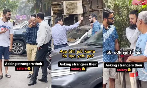VIDEO: सड़कों पर घूम-घूमकर अनजान लोगों से पूछ रहे थे सैलरी, फिर जो हुआ...