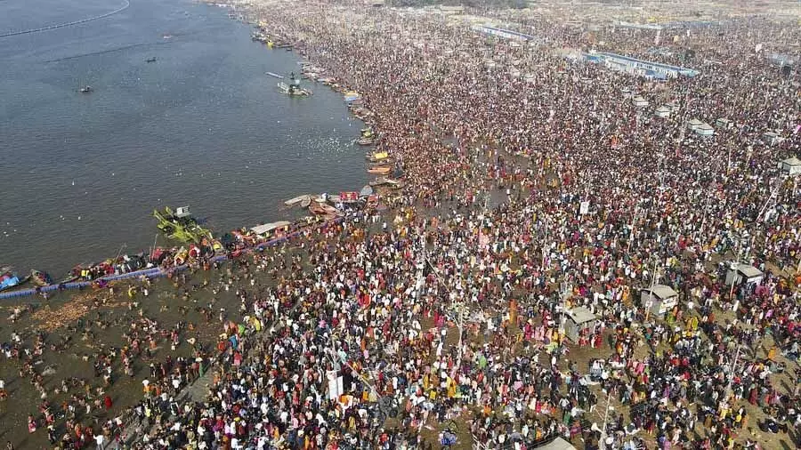 Maghi Purnima पर 73 लाख से अधिक लोगों ने संगम में किया स्नान