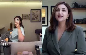 Parineeti Chopra ने शूट से पहले मेकअप रूम की सेल्फी शेयर की